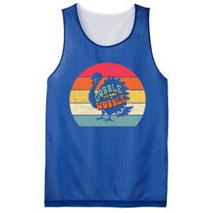 Gobble Gobble Till You Wobble Turkey Thanksgiving Cool Gift Mesh Reversible Basketball Jersey Tank