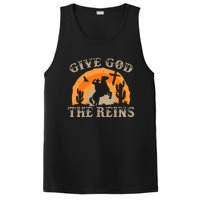 Give God The Reins Cowboy Retro For Christian PosiCharge Competitor Tank