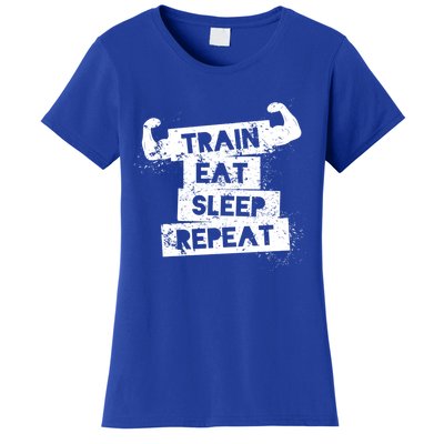 Gym Gift Train Eat Sleep Repeat Gift Women's T-Shirt