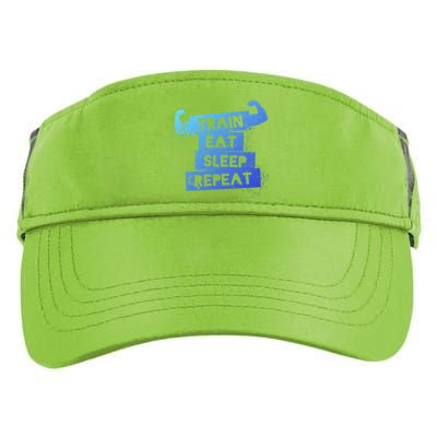 Gym Gift Train Eat Sleep Repeat Gift Adult Drive Performance Visor