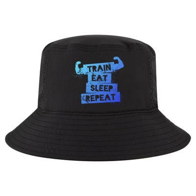 Gym Gift Train Eat Sleep Repeat Gift Cool Comfort Performance Bucket Hat