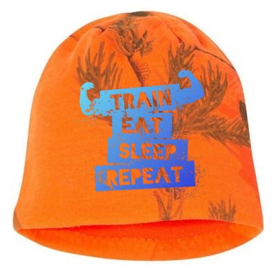 Gym Gift Train Eat Sleep Repeat Gift Kati - Camo Knit Beanie