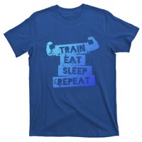 Gym Gift Train Eat Sleep Repeat Gift T-Shirt