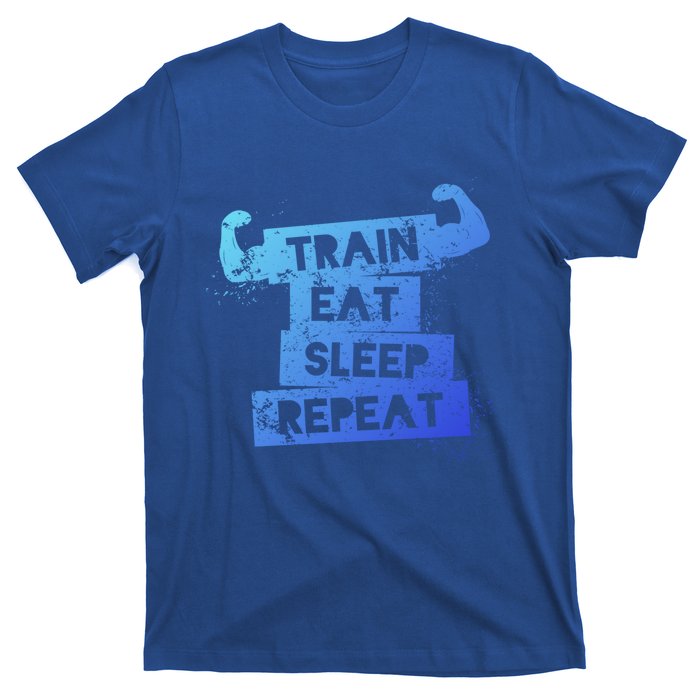 Gym Gift Train Eat Sleep Repeat Gift T-Shirt