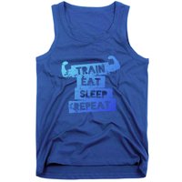 Gym Gift Train Eat Sleep Repeat Gift Tank Top