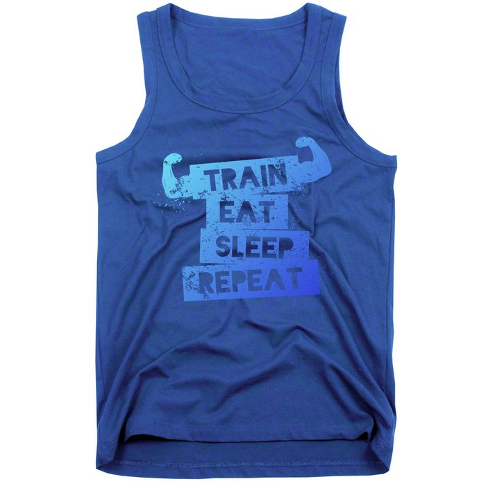 Gym Gift Train Eat Sleep Repeat Gift Tank Top