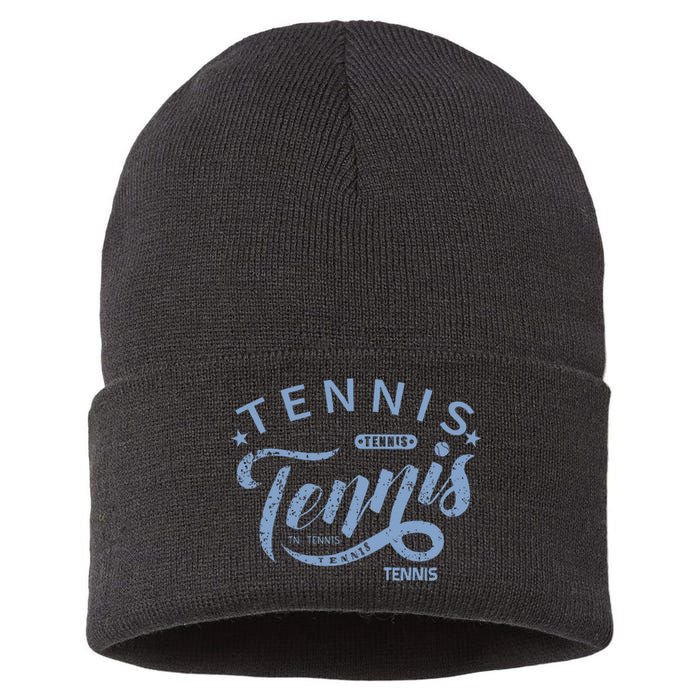 Game Grumps Tennis Funny For Man Women Sustainable Knit Beanie