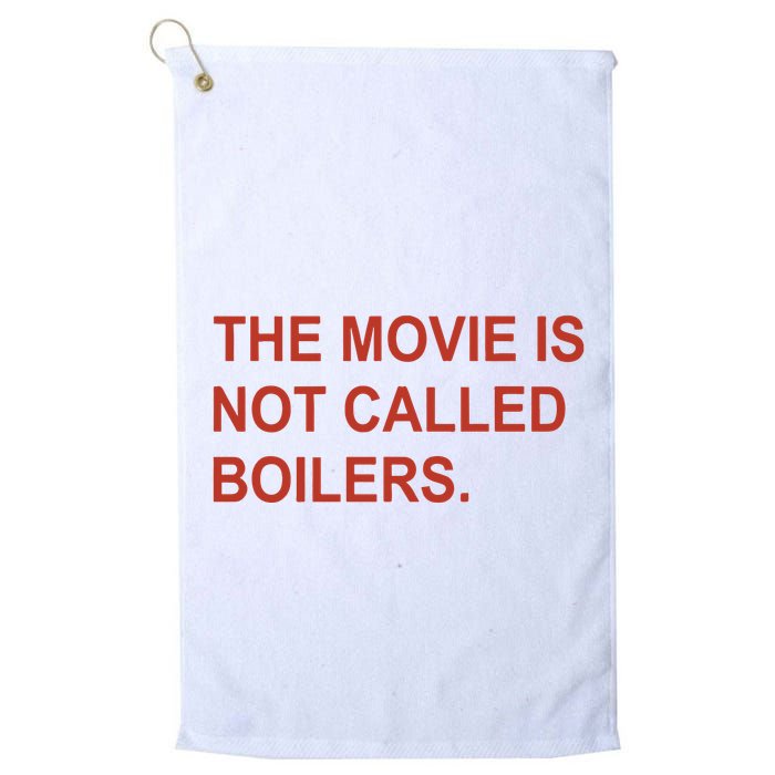 Griffin Gonzalez The Movie Is Not Called Boilers Golf Towel