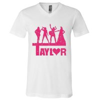 Girl Groovy Taylor 80s Vintage V-Neck T-Shirt