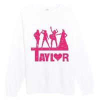 Girl Groovy Taylor 80s Vintage Premium Crewneck Sweatshirt