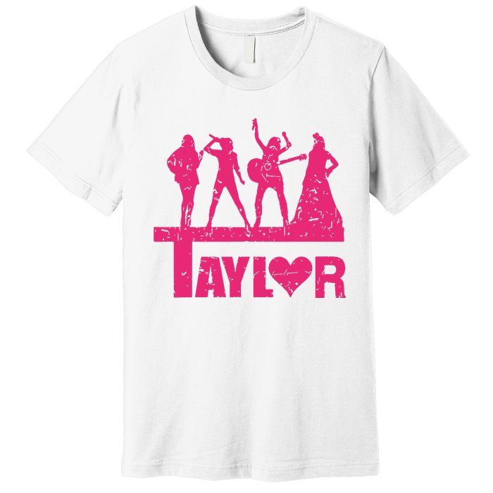 Girl Groovy Taylor 80s Vintage Premium T-Shirt