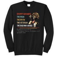 Grumpy Grandpa The Man The Myth The Veteran Sweatshirt