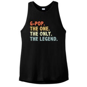 Gmeaningful Giftpop The One Only Legend Funny Fathers Day For Pop Gmeaningful Gi Ladies PosiCharge Tri-Blend Wicking Tank