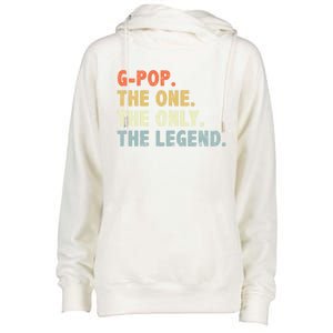 Gmeaningful Giftpop The One Only Legend Funny Fathers Day For Pop Gmeaningful Gi Womens Funnel Neck Pullover Hood