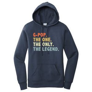 Gmeaningful Giftpop The One Only Legend Funny Fathers Day For Pop Gmeaningful Gi Women's Pullover Hoodie