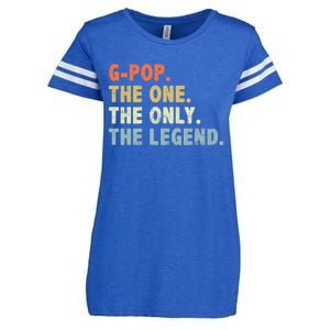 Gmeaningful Giftpop The One Only Legend Funny Fathers Day For Pop Gmeaningful Gi Enza Ladies Jersey Football T-Shirt