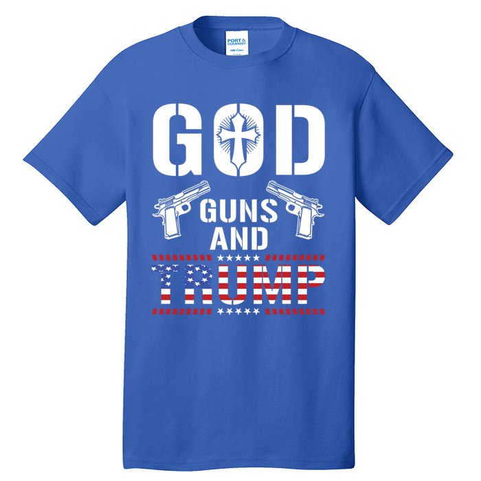 God Guns Trump 2nd Adt Patriotic 2020 Gift Tall T-Shirt