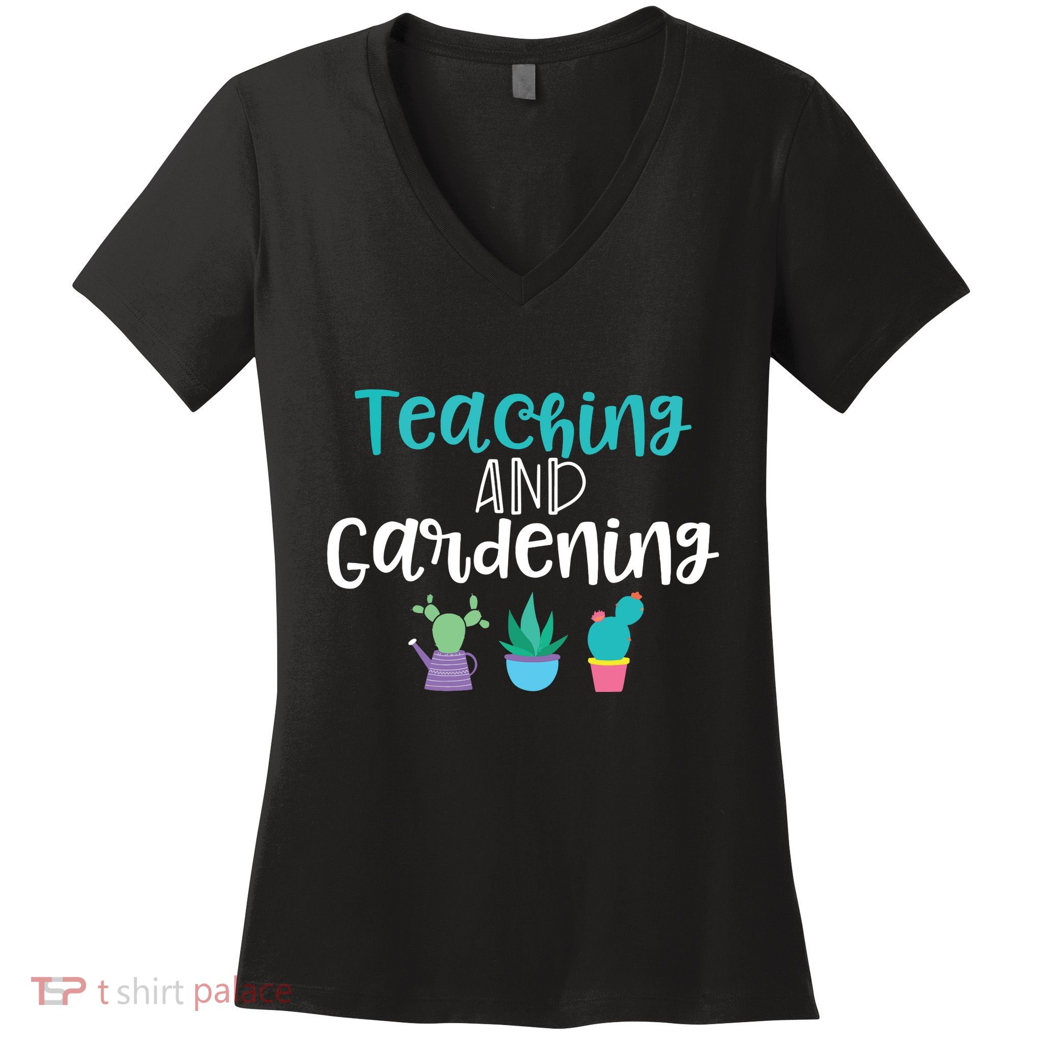 Gardening Garden T For Women Teacher Gift Teaching Women's V-Neck T-Shirt