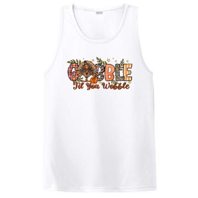 Gobble Gobble Til You Wobble Thanksgiving Turkey Autumn Vibes PosiCharge Competitor Tank