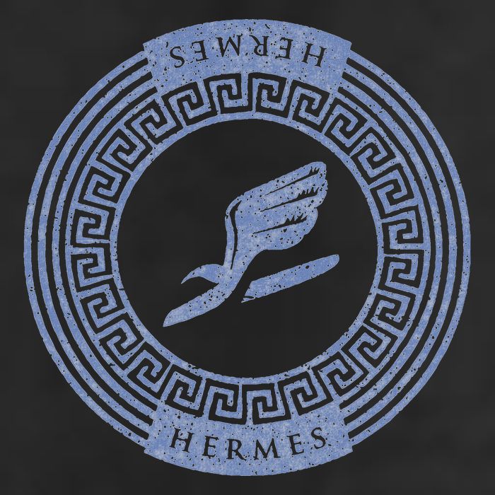 Greek God T Hermes Winged Sandal Messenger 7 Panel Mesh Trucker Snapback Hat