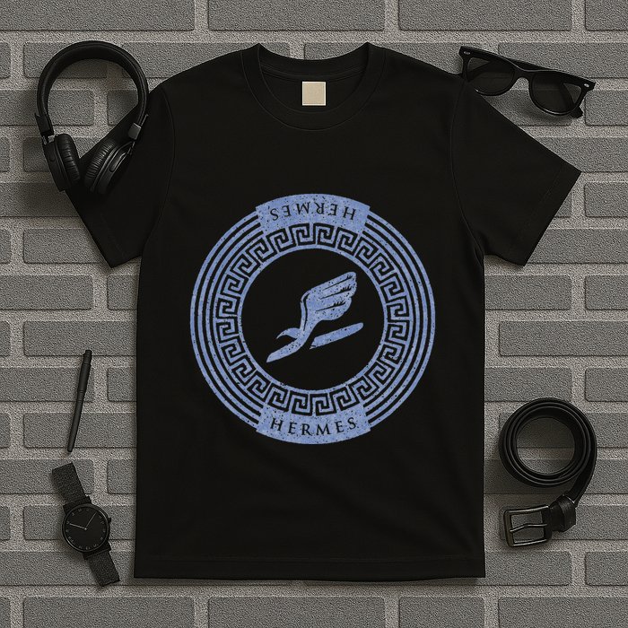 Greek God T Hermes Winged Sandal Messenger T-Shirt