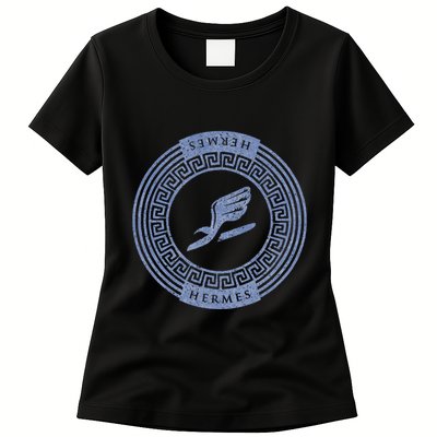 Greek God T Hermes Winged Sandal Messenger Womens T-Shirt