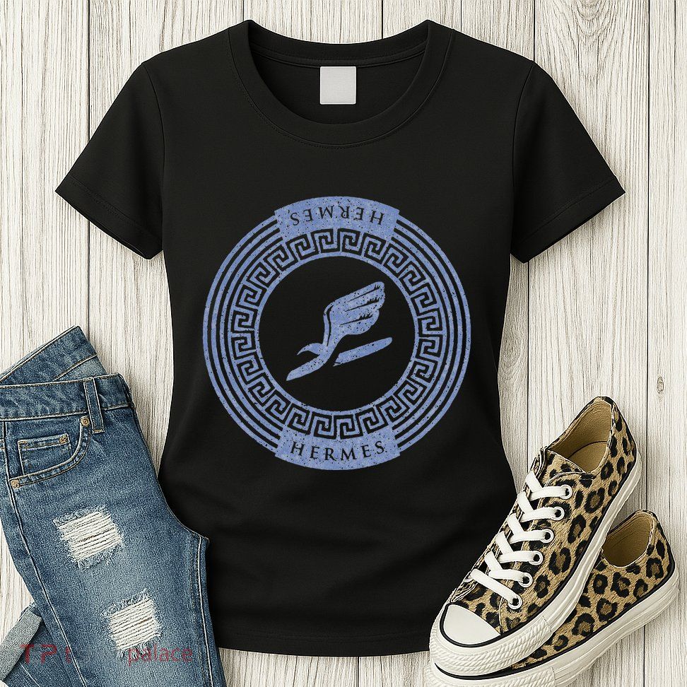 Greek God T Hermes Winged Sandal Messenger Womens T-Shirt