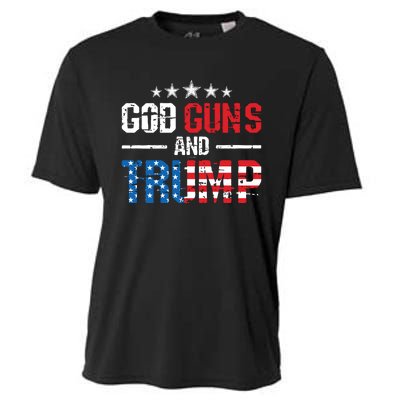 God Guns Trump 2nd Amendment Trump 45 47 Cooling Performance Crew T-Shirt