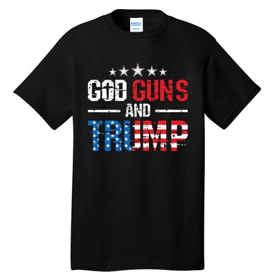 God Guns Trump 2nd Amendment Trump 45 47 Tall T-Shirt