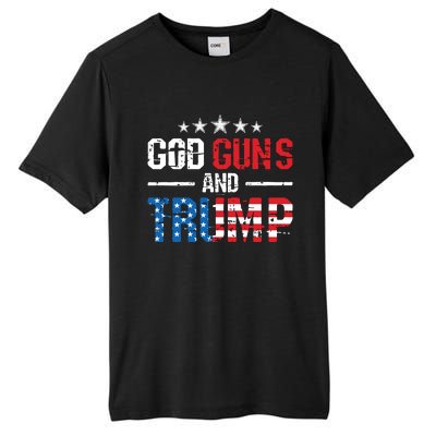 God Guns Trump 2nd Amendment Trump 45 47 Tall Fusion ChromaSoft Performance T-Shirt