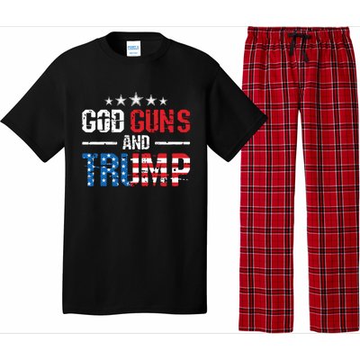 God Guns Trump 2nd Amendment Trump 45 47 Pajama Set