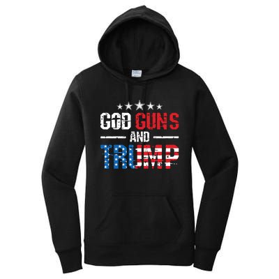 God Guns Trump 2nd Amendment Trump 45 47 Women's Pullover Hoodie