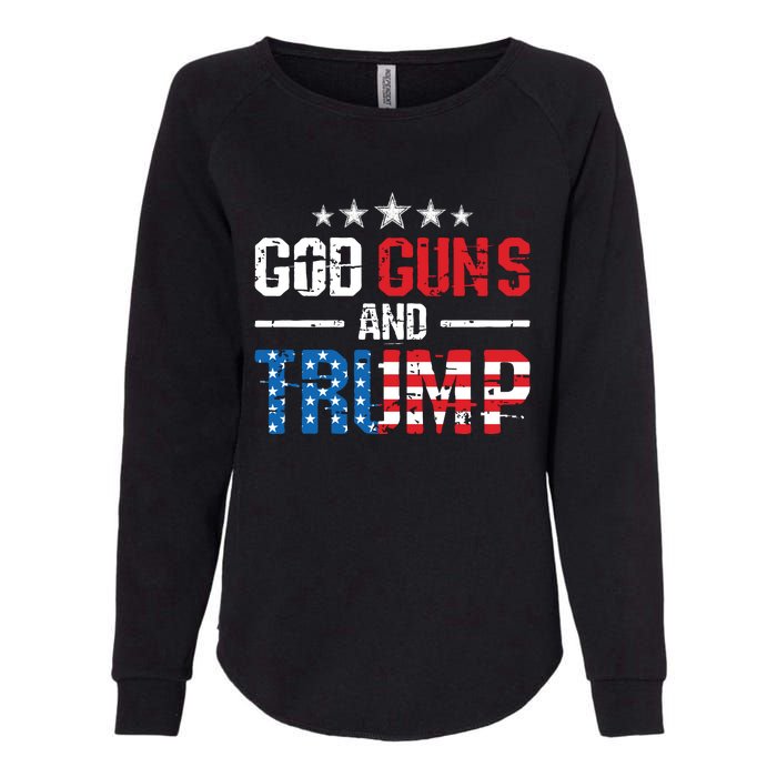 God Guns Trump 2nd Amendment Trump 45 47 Womens California Wash Sweatshirt