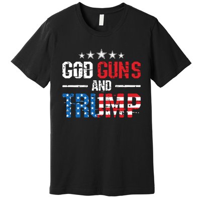 God Guns Trump 2nd Amendment Trump 45 47 Premium T-Shirt