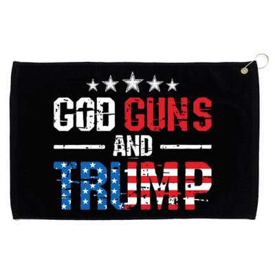 God Guns Trump 2nd Amendment Trump 45 47 Grommeted Golf Towel