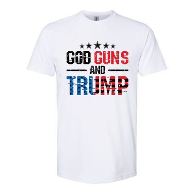 God Guns Trump 2nd Amendment Trump 45 47 Softstyle® CVC T-Shirt