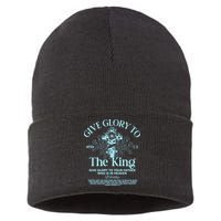 Give Glory To The King Give Glory To Your Father Who Is In Heaven Sustainable Knit Beanie