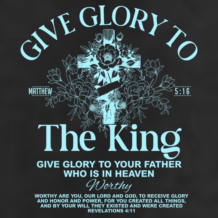 Give Glory To The King Give Glory To Your Father Who Is In Heaven Golf Towel