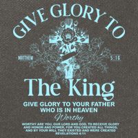 Give Glory To The King Give Glory To Your Father Who Is In Heaven Cotton Canvas Backpack