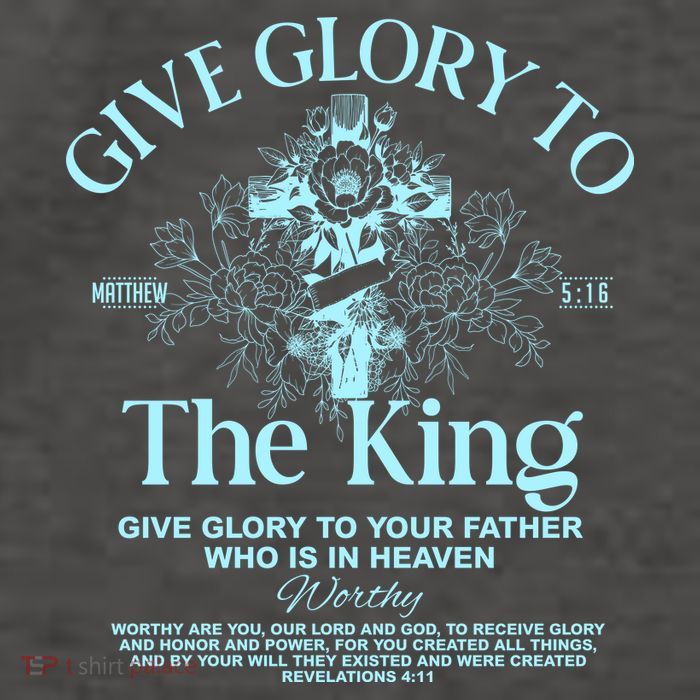 Give Glory To The King Give Glory To Your Father Who Is In Heaven Vector Backpack