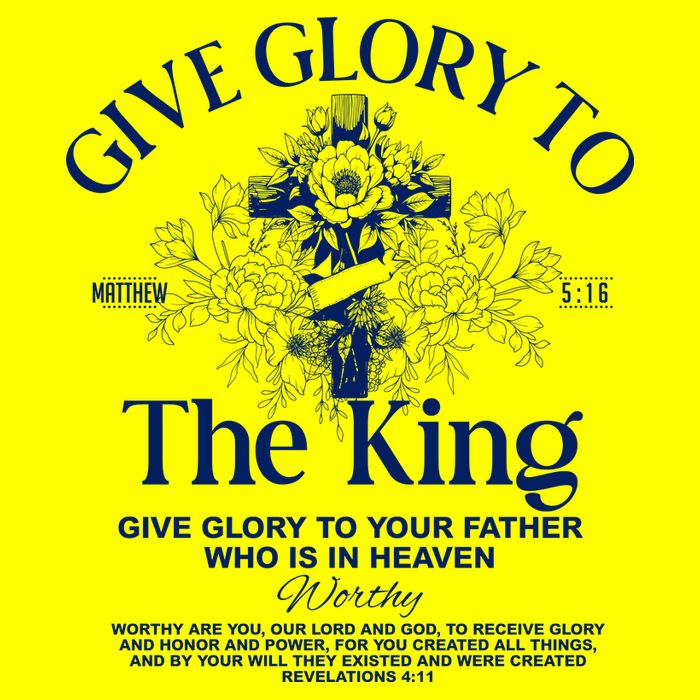 Give Glory To The King Give Glory To Your Father Who Is In Heaven Magnet