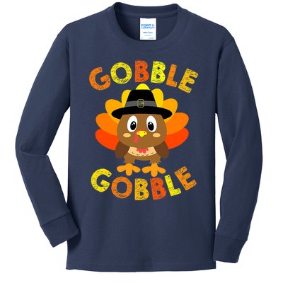 Gobble Gobble Turkey Baby Outfit Thanksgiving Gifts Kids Long Sleeve Shirt