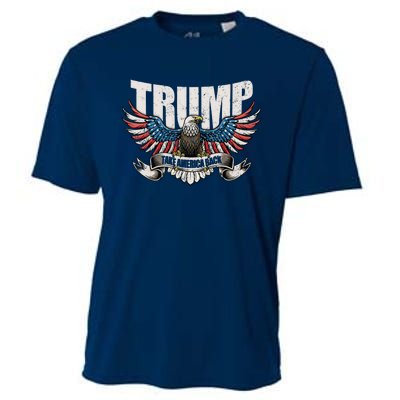 Great Gift Trump 2024 Flag Take America Back Cooling Performance Crew T-Shirt