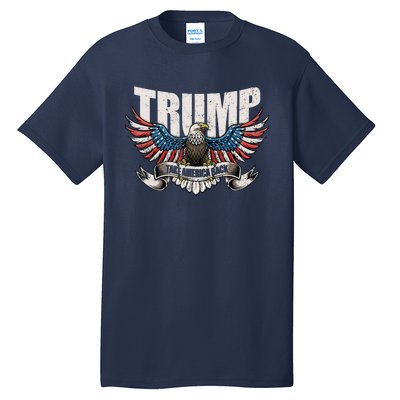 Great Gift Trump 2024 Flag Take America Back Tall T-Shirt