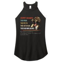 Grumpy Grandpa The Man The Myth The Veteran Women's Perfect Tri Rocker Tank