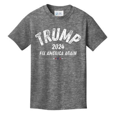 Great Gift Trump 2024 Fix America Again Kids T-Shirt