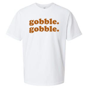 Gobble Gobble Thanksgiving Turkey Holiday Sueded Cloud Jersey T-Shirt