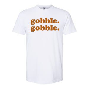 Gobble Gobble Thanksgiving Turkey Holiday Softstyle CVC T-Shirt