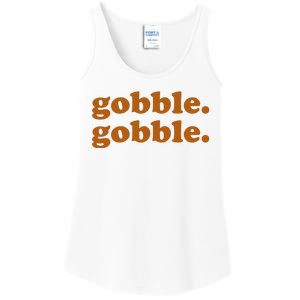 Gobble Gobble Thanksgiving Turkey Holiday Ladies Essential Tank