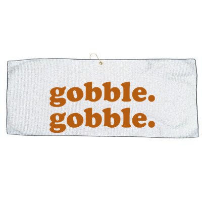 Gobble Gobble Thanksgiving Turkey Holiday Large Microfiber Waffle Golf Towel